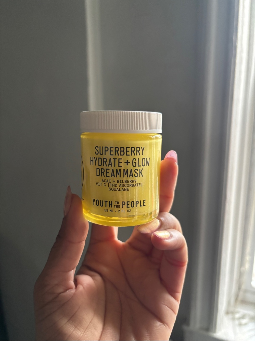 Youth To The People Superberry Hydrate + Glow Dream Mask — Yellow Overnight Mask